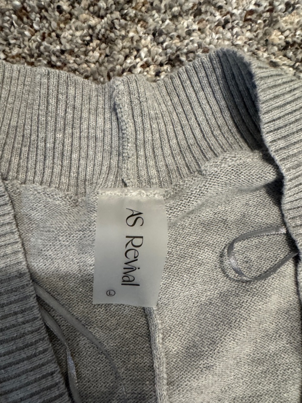 Altar'd State Light Gray Knit Romper - Picture 2 of 3